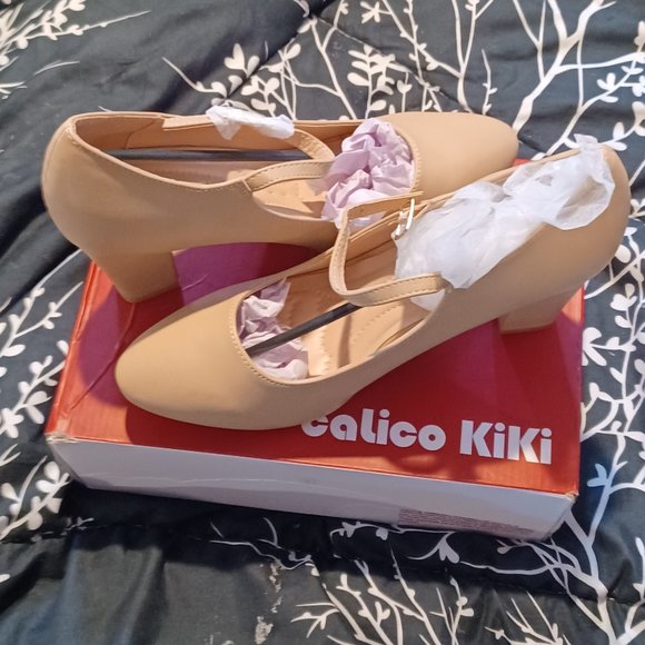NWT Calico KiKi Sz 10 Mary Jane Nude - Picture 2 of 12